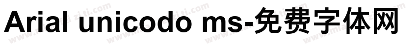 Arial unicodo ms字体转换